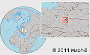 Gray Location Map of Wlodawa