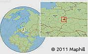 Savanna Style Location Map of Wlodawa