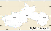 Classic Style Simple Map of Nowa Sol, single color outside