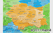 Political Shades 3D Map of Malopolske