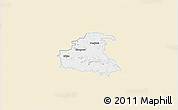 Classic Style 3D Map of Chrzanow, single color outside