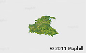Satellite 3D Map of Chrzanow, single color outside