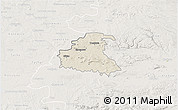Shaded Relief 3D Map of Chrzanow, lighten
