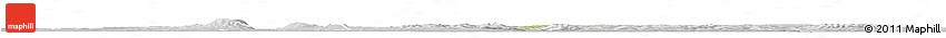 Physical Horizon Map of Chrzanow, lighten, desaturated