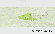 Physical Panoramic Map of Chrzanow, lighten