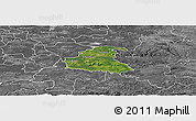 Satellite Panoramic Map of Chrzanow, desaturated