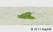Satellite Panoramic Map of Chrzanow, lighten