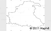 Blank Simple Map of Chrzanow, cropped outside, no labels