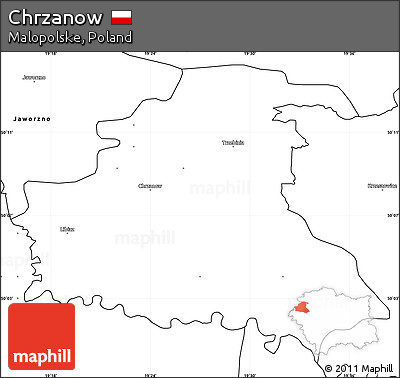 Blank Simple Map of Chrzanow