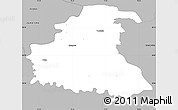 Gray Simple Map of Chrzanow