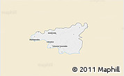 Classic Style 3D Map of Dabrowa Tarnowska, single color outside