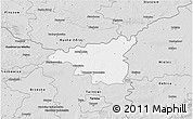 Silver Style 3D Map of Dabrowa Tarnowska