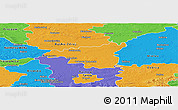 Political Panoramic Map of Dabrowa Tarnowska