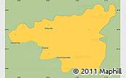Savanna Style Simple Map of Dabrowa Tarnowska, single color outside