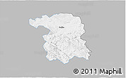 Gray 3D Map of Gorlice, single color outside