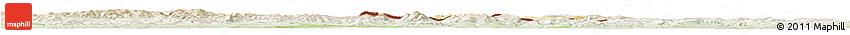 Physical Horizon Map of Gorlice, lighten