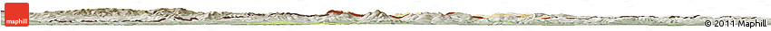 Physical Horizon Map of Gorlice, semi-desaturated