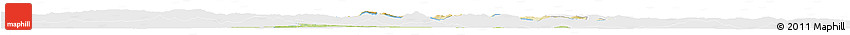 Physical Horizon Map of Gorlice, single color outside