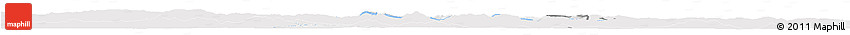 Silver Style Horizon Map of Gorlice, single color outside