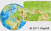 Physical Location Map of Gorlice