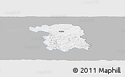 Gray Panoramic Map of Gorlice, single color outside