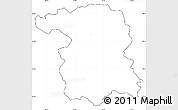 Blank Simple Map of Gorlice, cropped outside, no labels
