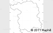 Blank Simple Map of Gorlice, no labels