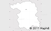 Silver Style Simple Map of Gorlice, cropped outside