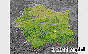 Satellite Map of Malopolske, desaturated