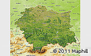 Satellite Map of Malopolske, physical outside