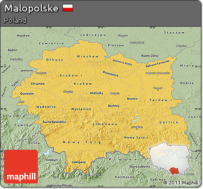 Savanna Style Map of Malopolske