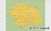 Savanna Style Map of Malopolske, single color outside