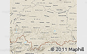 Shaded Relief Map of Malopolske