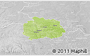 Physical 3D Map of Miechow, lighten, desaturated