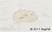 Shaded Relief 3D Map of Miechow, lighten