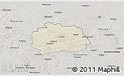 Shaded Relief 3D Map of Miechow, semi-desaturated