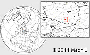 Blank Location Map of Miechow