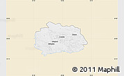 Classic Style Map of Miechow, single color outside
