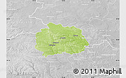 Physical Map of Miechow, lighten, desaturated