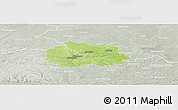 Physical Panoramic Map of Miechow, lighten, semi-desaturated