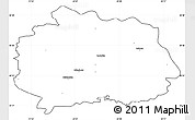 Blank Simple Map of Miechow, cropped outside