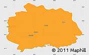 Political Simple Map of Miechow, single color outside