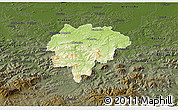 Physical 3D Map of Myslenice, darken