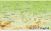 Physical 3D Map of Myslenice