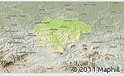 Physical 3D Map of Myslenice, semi-desaturated