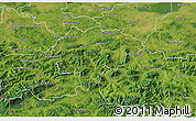 Satellite 3D Map of Myslenice