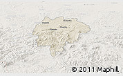 Shaded Relief 3D Map of Myslenice, lighten