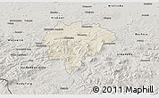 Shaded Relief 3D Map of Myslenice, semi-desaturated