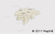 Shaded Relief 3D Map of Myslenice, single color outside