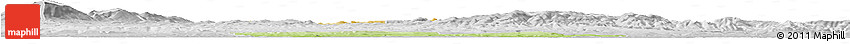 Physical Horizon Map of Myslenice, lighten, desaturated